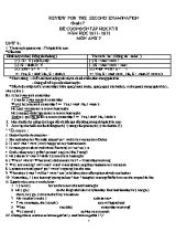 Đề cương ôn tập học kì II môn Tiếng Anh Lớp 7 - Năm học 2011-2012
